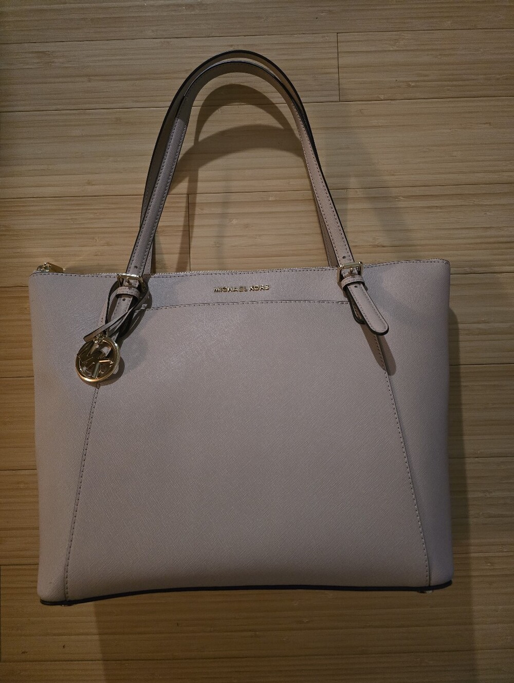 Michael Kors Blush Pink Ciara Large East West Leather Tote - Picture 2 of 8